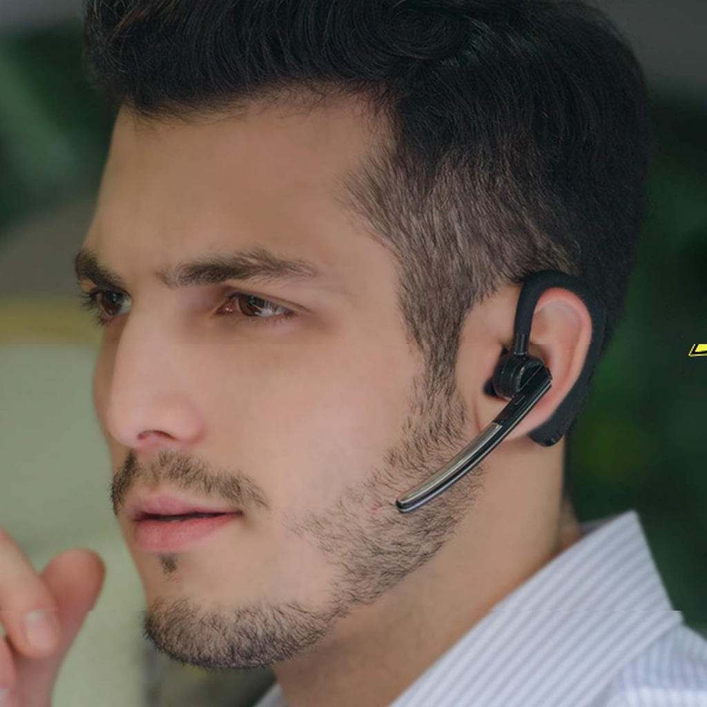 Bluetooth Trucker Earpiece Noise-Cancelling