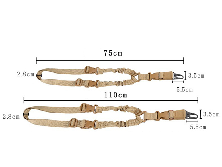 Tactical Quick-Detach Rifle Sling with QD Buckle