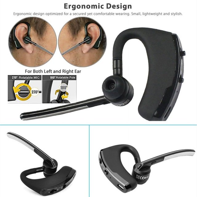 Bluetooth Trucker Earpiece Noise-Cancelling