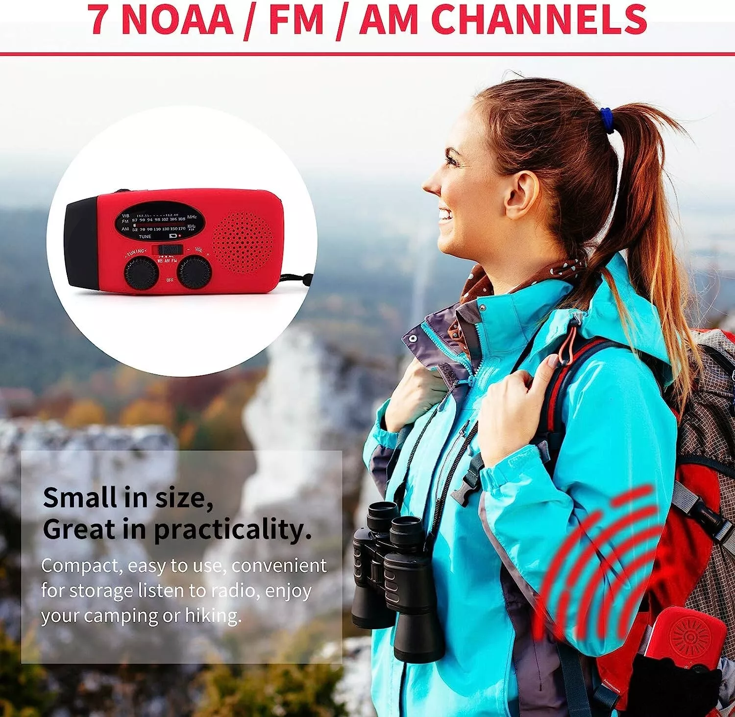 Solar Hand Crank Emergency Radio & Power Bank