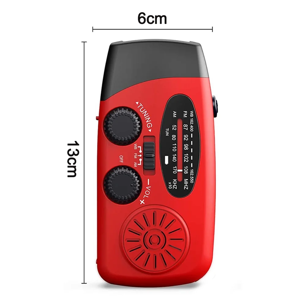 Solar Hand Crank Emergency Radio & Power Bank