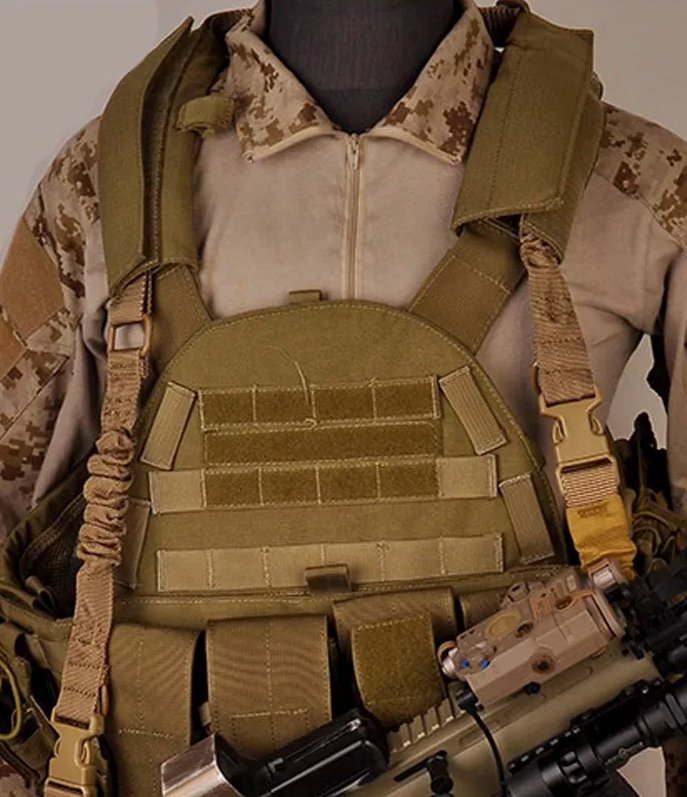 Tactical Quick-Detach Rifle Sling with QD Buckle