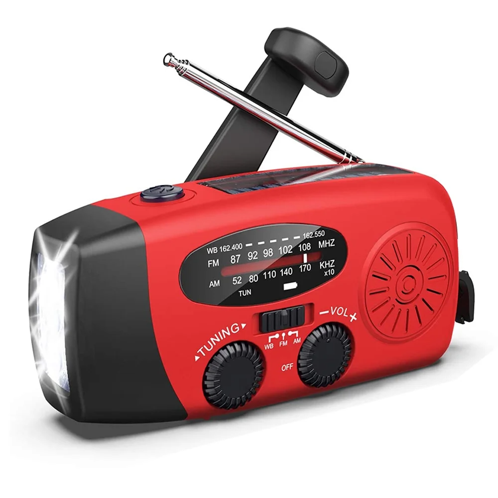 Solar Hand Crank Emergency Radio & Power Bank