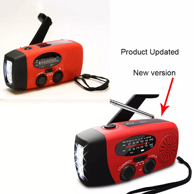Solar Hand Crank Emergency Radio & Power Bank