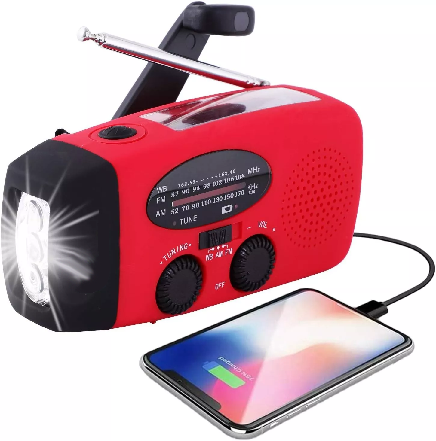 Solar Hand Crank Emergency Radio & Power Bank